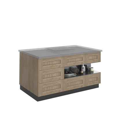 Côté de meuble de rangement Prague chêne H.214.4 cm x L.60 cm x Ep.20 mm