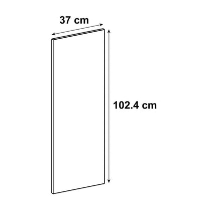 Côté de meuble de rangement Roma effet chêne H.102.4 cm x L.37 cm x Ep.18 mm