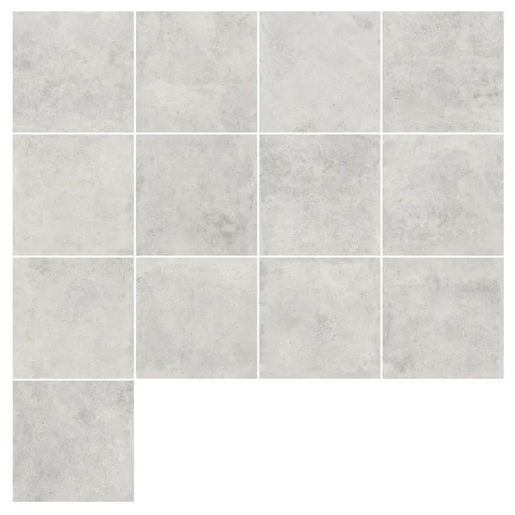 Carrelage sol extérieur effet béton gris Alesia l.32.5 x L.32.5 cm x Ep.7.9 mm A