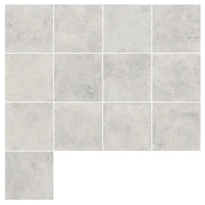 Carrelage sol extérieur effet béton gris Alesia l.32.5 x L.32.5 cm x Ep.7.9 mm A