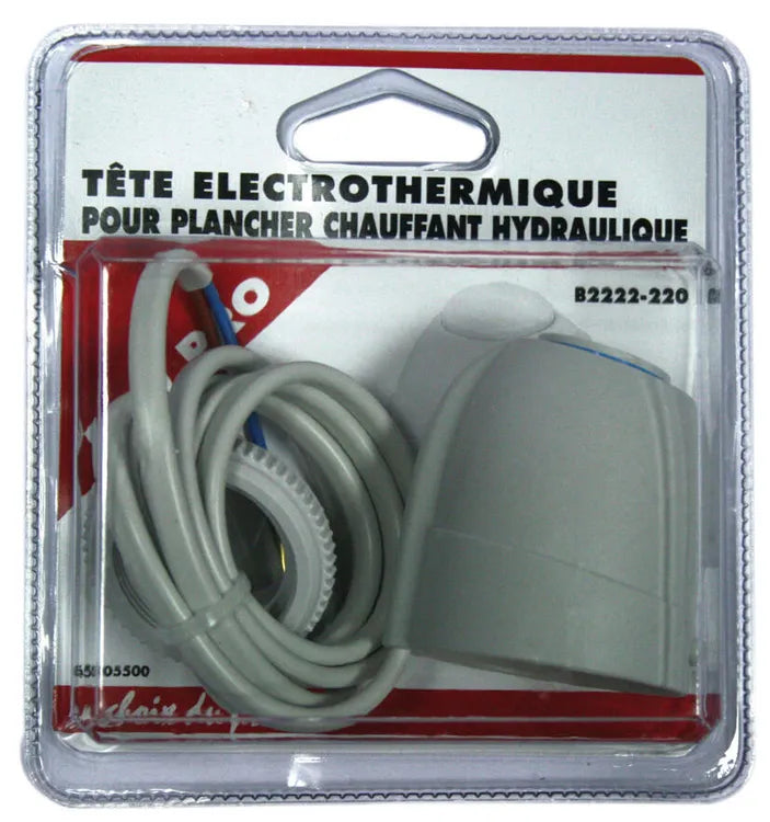 Tête de robinet thermostatique femelle / femelle laiton blanc ECOPRO