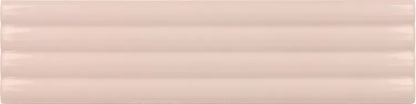 Carrelage mural relief rose brillant l.5 x L.20 cm Loulou