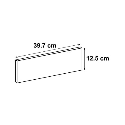 Façade de tiroir de cuisine Newport gris perle mat H.12.5 x l.39.7 cm