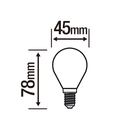 Ampoule led, sphérique E14, 806lm = 60W, blanc chaud, LEXMAN