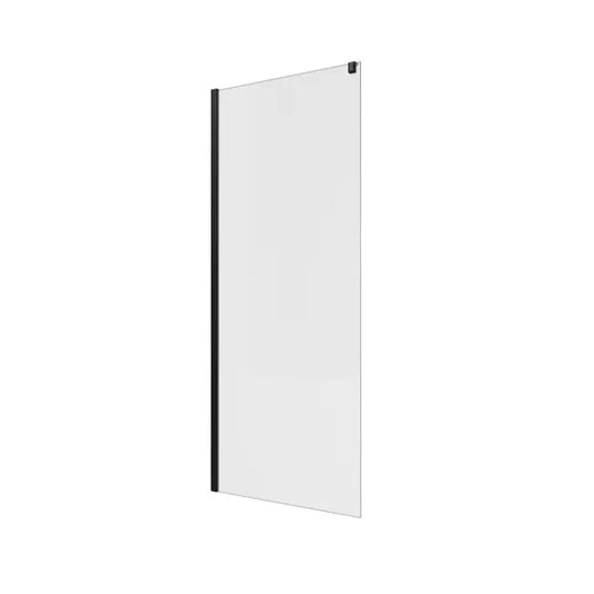 Paroi latérale pour porte coulissante transparente, l.78 cm, Ep.8 mm noir Neo