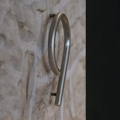 Chiffre 9 en inox brossé H.13 x l.9.1 cm