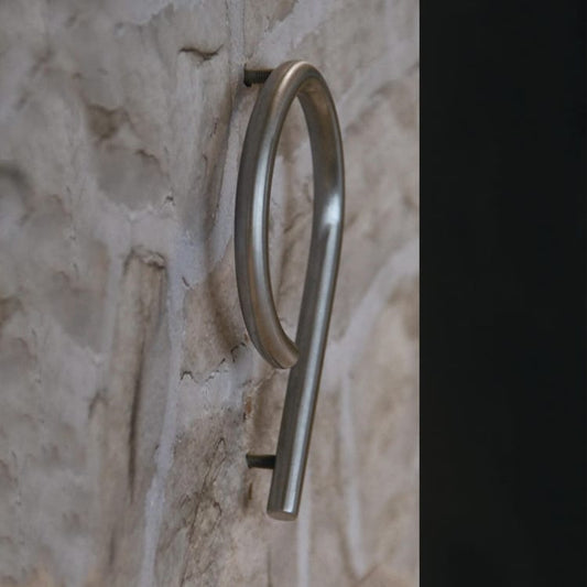Chiffre 9 en inox brossé H.13 x l.9.1 cm