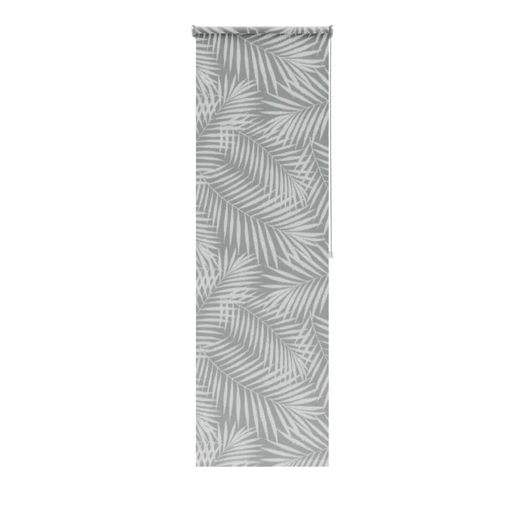 Store enrouleur tamisant Caloundra blanc/gris, l.75 x H.250 cm, INSPIRE