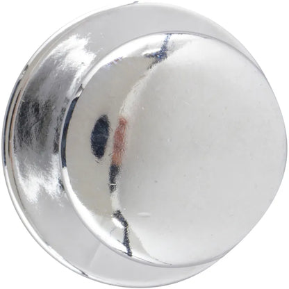 Bouton de meuble rond Adhésif, zamak argent chromé, Diam.37 mm