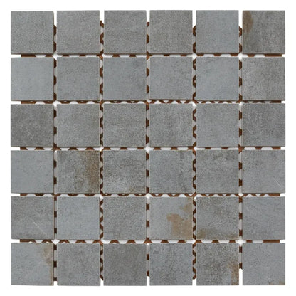 1 plaque de mosaïquegris Metallic 30 x 30 cm