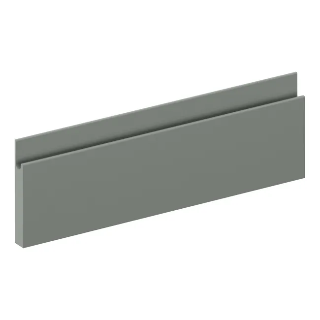 Façade de tiroir de cuisine Tokyo gris vert mat H.12.5 x l.39.7 cm