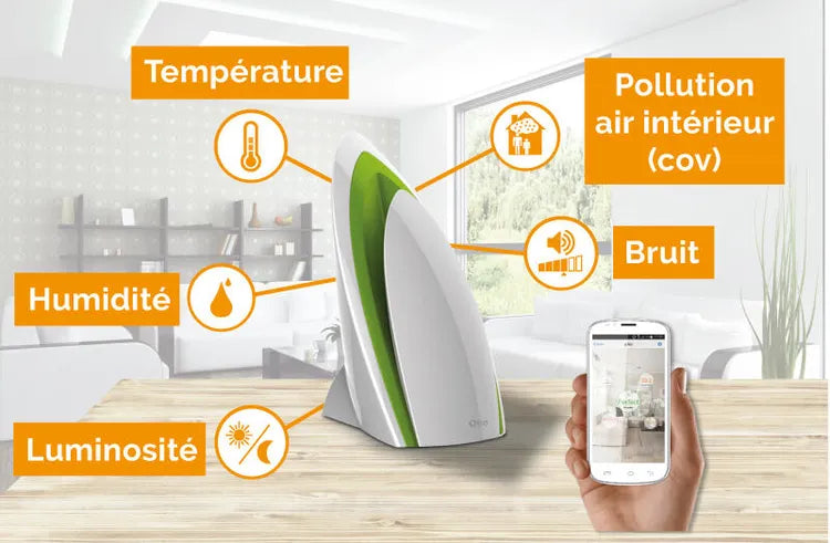 Diagnostic de qualité de l'air connecté OTIO Smart air control
