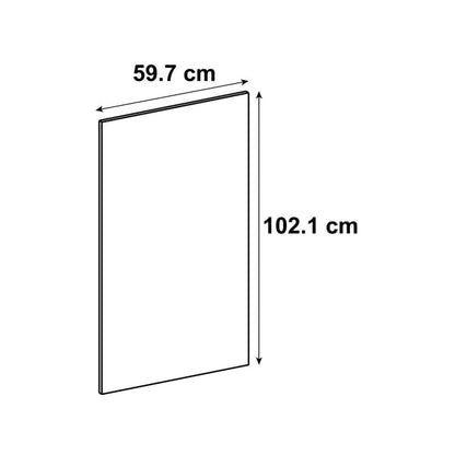 Porte de cuisine Lugano effet chêne boréal mat H.102.1 x l.59.7 cm