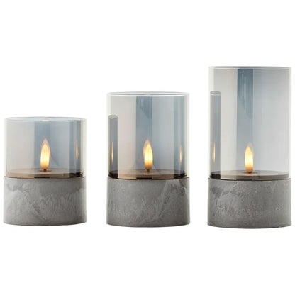 Lot de 3 bougies Led à piles, effet flamme, BRELIGHT