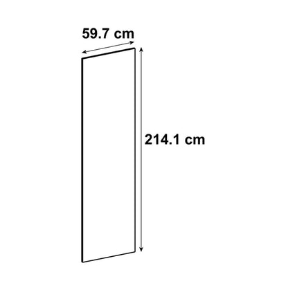 Porte-joue Sevilla rouge carmin brillant H.214.1 x l.59.7 cm