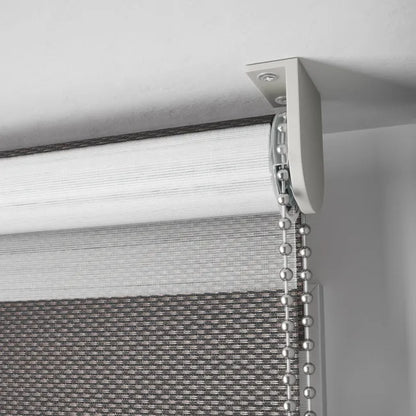 Store enrouleur jour/nuit Dual anthracite, l.65 x H.160 cm, DECOSOL DELUXE