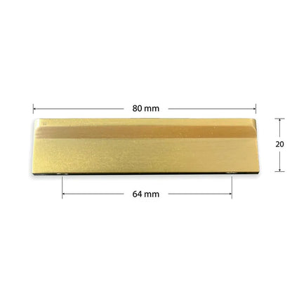 Poignée de meuble Irlande, zinc doré brossé, entraxe 64 mm