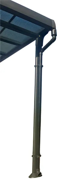 Set de 2 descentes de gouttière gris anthracite pour tonnelle Azura