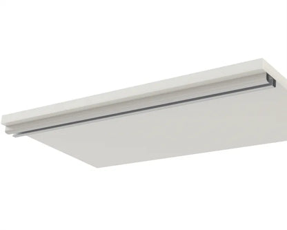 Traverse pour profil renfort en alu blanc SPACEO, l.56.8 x H.1.4 x P.3.29 cm