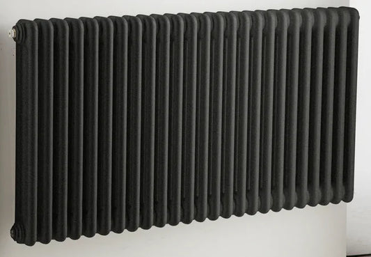 Radiateur eau chaude vertical 1272W, l.94.5xH.60cm noir IRSAP Tesi