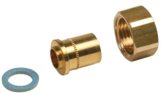 Raccord 2 pièces pour gaz naturel à souder, Femelle x Diam.12 mm, GAZINOX