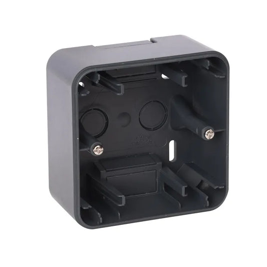 Cadre saillie 1 poste Epure, OHMTEC, anthracite