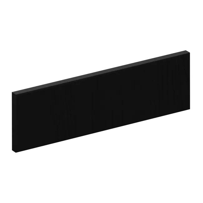 Bandeau Chicago noir mat H.16.7 x l.59.7 cm