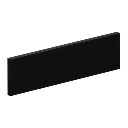 Bandeau Chicago noir mat H.16.7 x l.59.7 cm