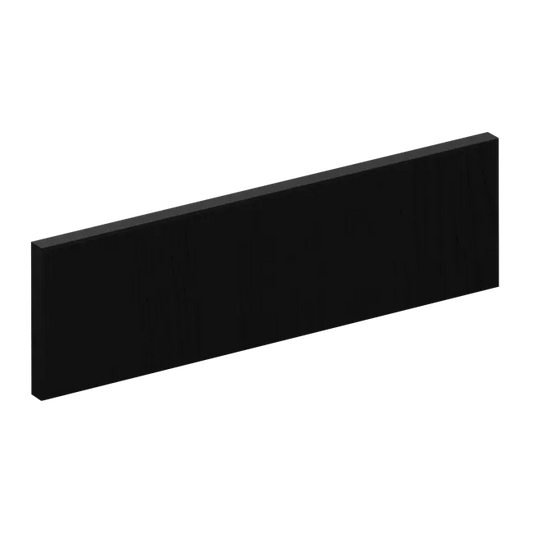 Bandeau Chicago noir mat H.16.7 x l.59.7 cm