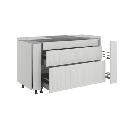 Côté de meuble de rangement Toscane blanc H.76.8 cm x L.60 cm x Ep.18 mm