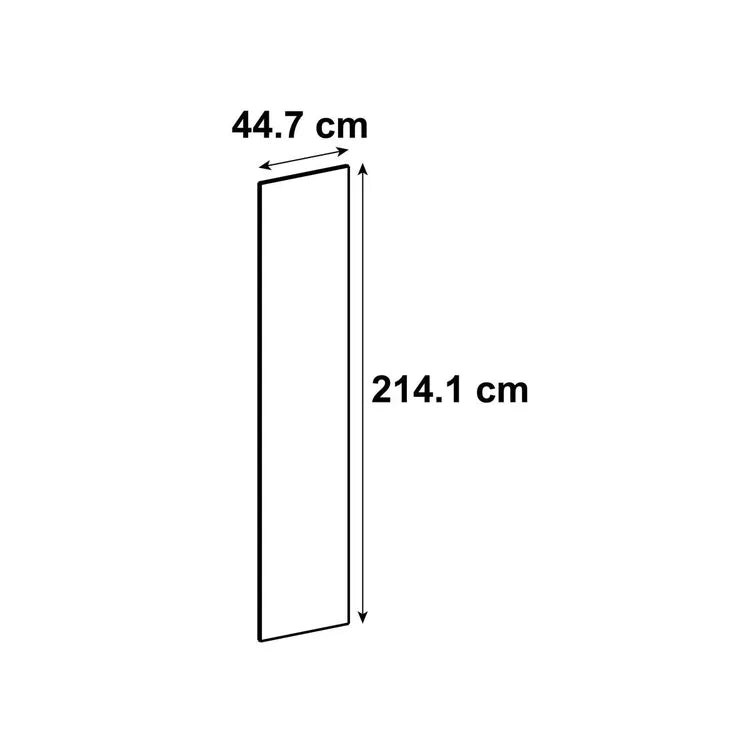 Porte de cuisine Sydney angora brillant H.214.1 x l.44.7 cm