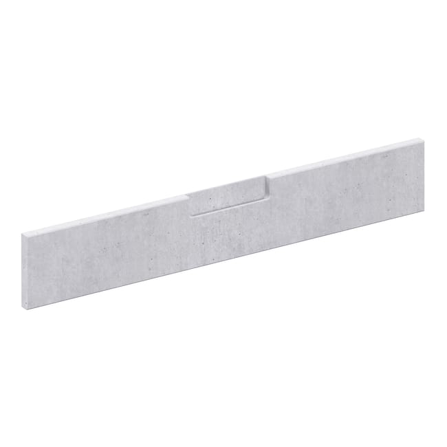 Façade de tiroir de cuisine Berlin effet béton mat H.12.5 x l.79.7 cm