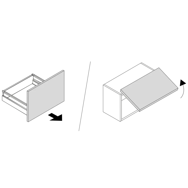 Façade de tiroir de cuisine Sevilla gris perle mat H.38.1 x l.59.7 cm