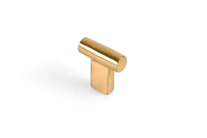 Bouton de meuble REI T vieil or laiton