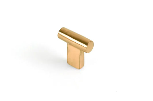 Bouton de meuble REI T vieil or laiton