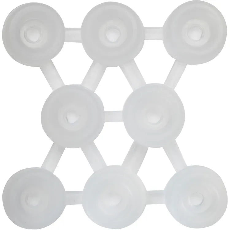 Assortiment 8 patins en plastique 3M Ø17 mm