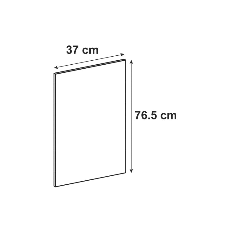 Joue Sevilla gris perle mat H.76.5 x l.36.8 cm