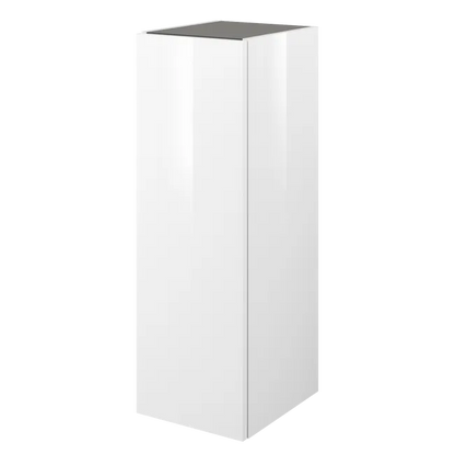 Meuble de rangement meuble haut l.30 cm H.90 cm P.35 cm, blanc brillant, SENSEA