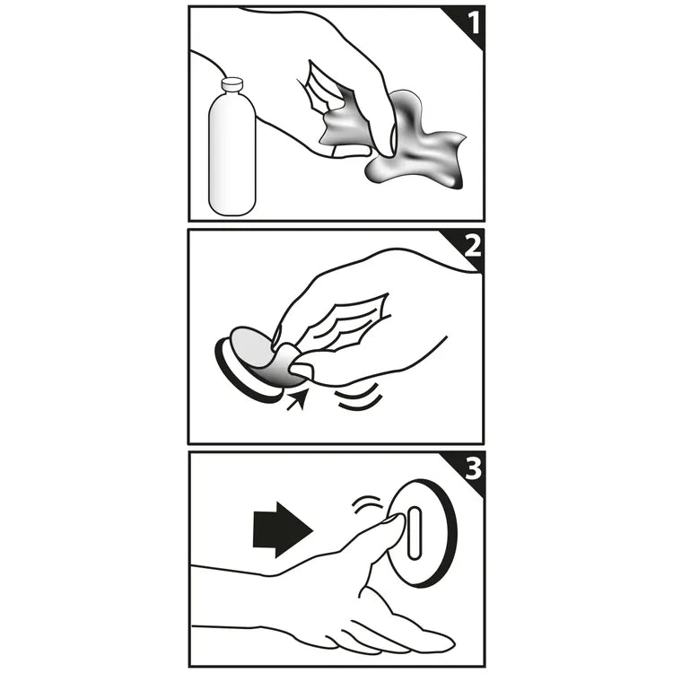 2 rosaces adhésives LINEA BERTOMANI trou de cylindre Chemin fer laiton satiné G6