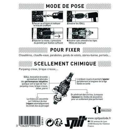 Lot de 4 Tamis et goujons canule Idall SPIT, Diam.16