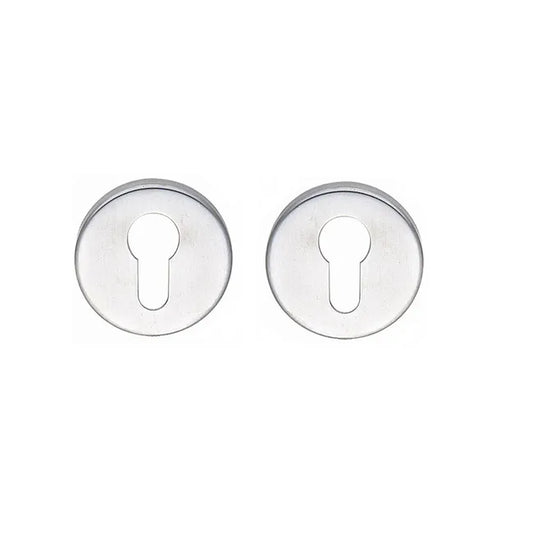 2 rosaces de fonction Tempo BRICARD, inox brossé trou de cylindre